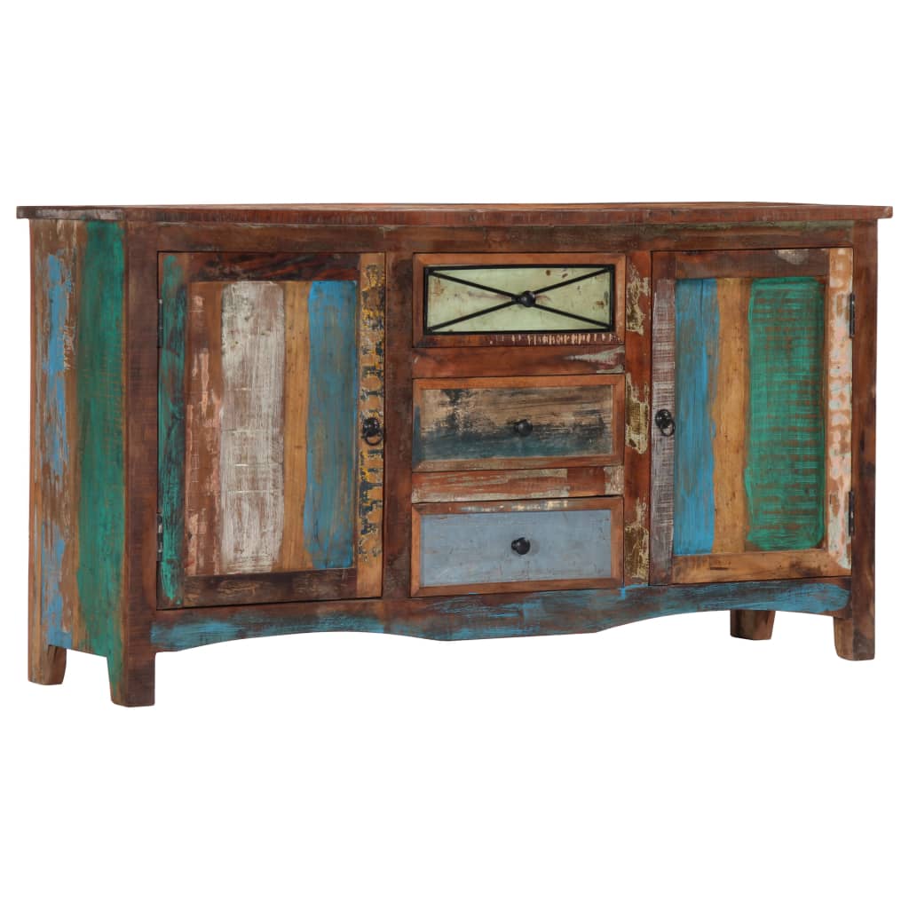 Příborník 150 x 40 x 80 cm masivní recyklované dřevo