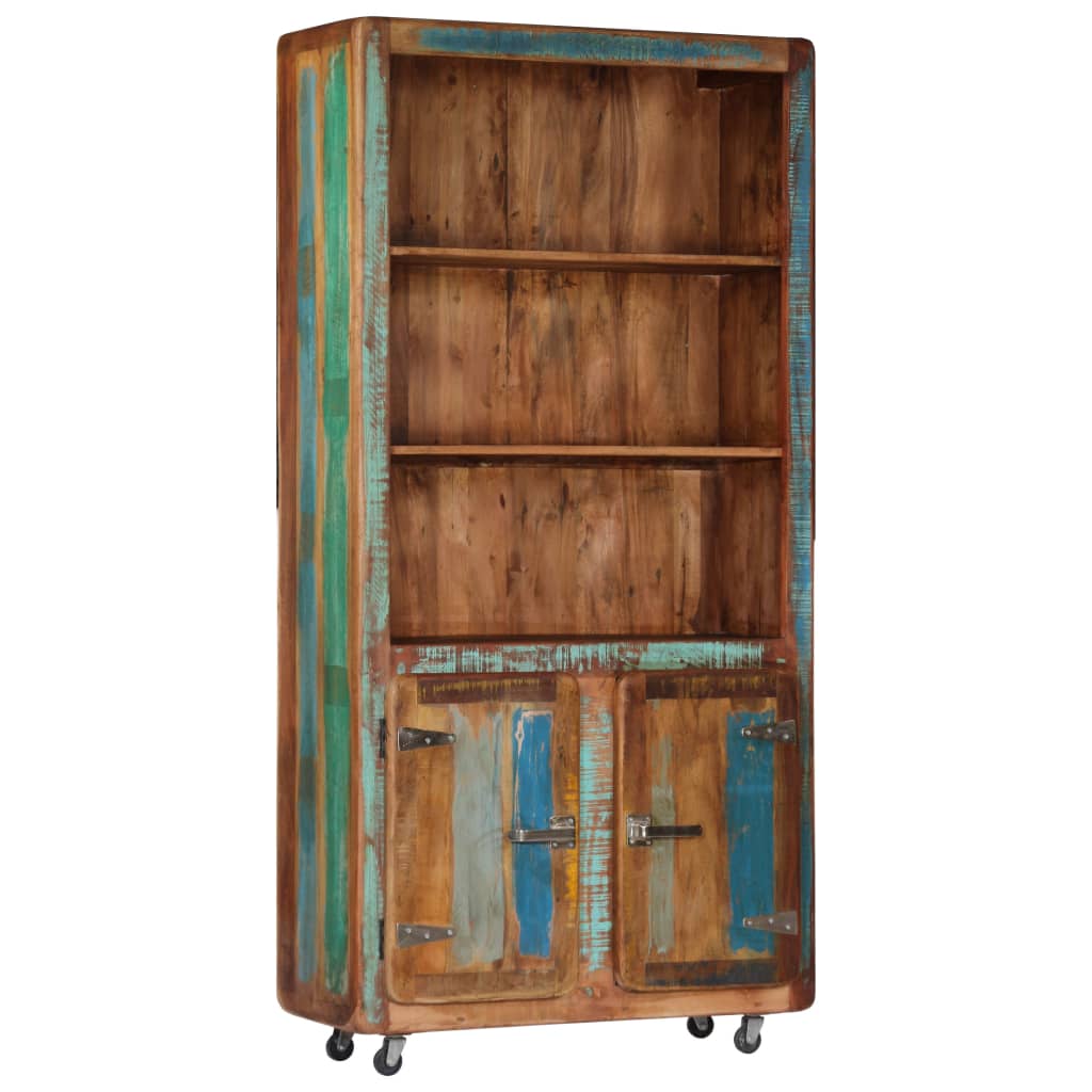 Visoka komoda 90 x 35 x 183 cm od masivnog obnovljenog drva