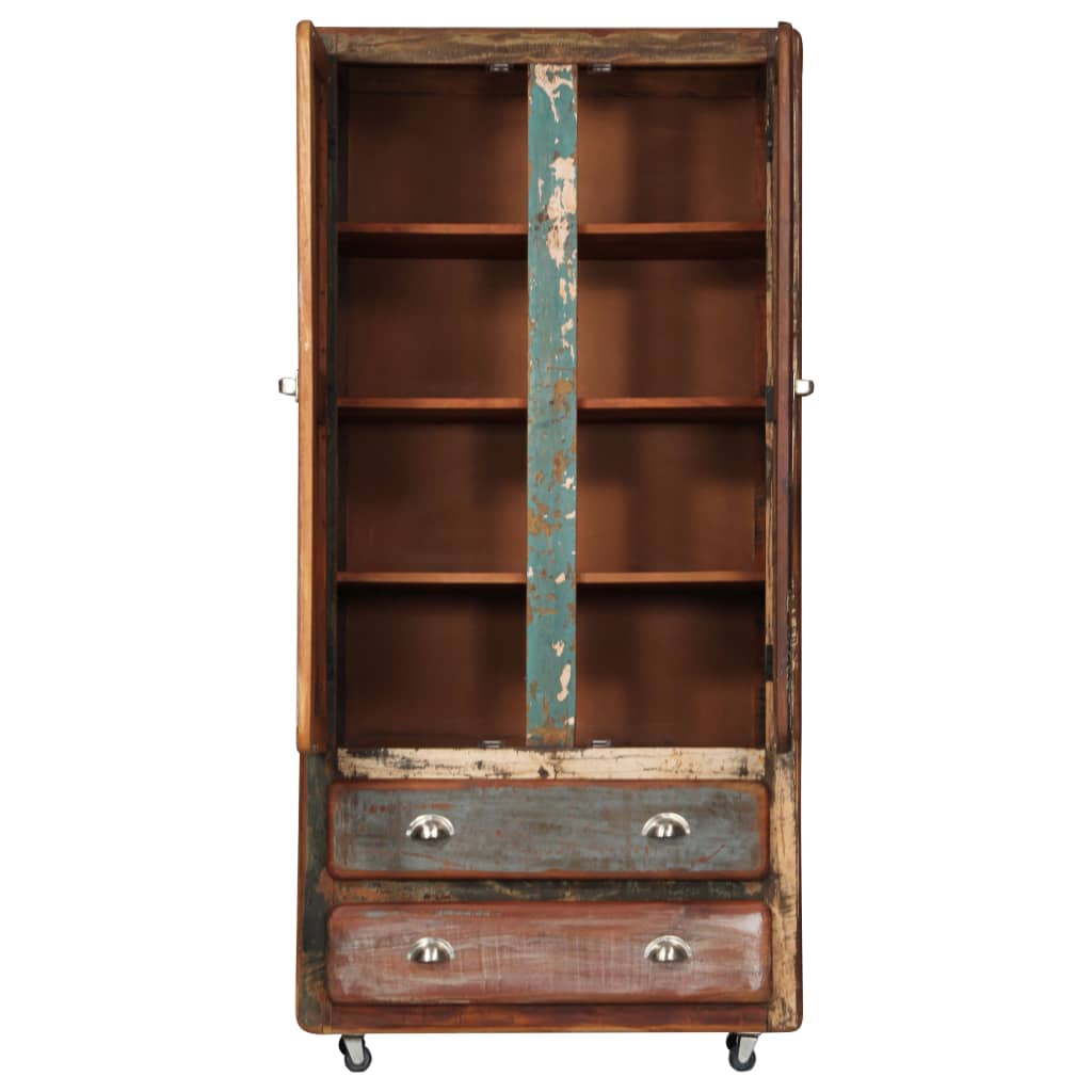 

vidaXL Hoge kast 89x42x183 cm massief gerecycled hout
