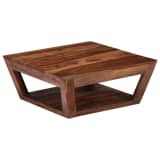 vidaXL Table basse 70 x 70 x 28 cm Bois de Sesham massif