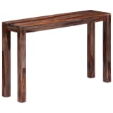 vidaXL Wandtafel 120x30x76 cm massief sheeshamhout grijs