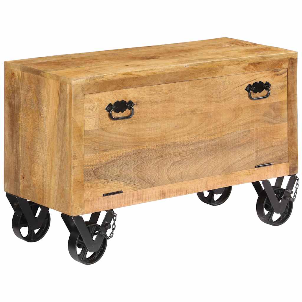 vidaXL Botník 86 x 35 x 55 cm masivní mangovníkové dřevo