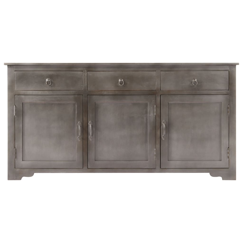 

vidaXL Dressoir 160x40x80 cm massief mangohout grijs
