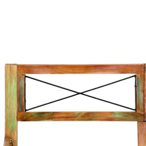 Rám postele masivní recyklované dřevo 140 x 200 cm - obrázek 7
