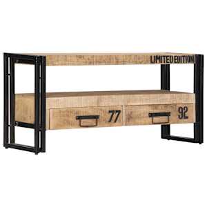 TV stolek 100 x 30 x 45 cm masivní mangovníkové dřevo - obrázek 7