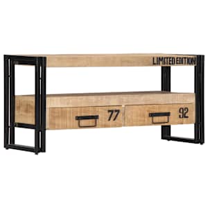TV stolek 100 x 30 x 45 cm masivní mangovníkové dřevo - obrázek 8