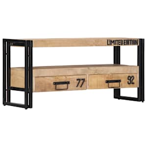 TV stolek 100 x 30 x 45 cm masivní mangovníkové dřevo - obrázek 9
