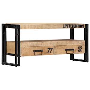 TV stolek 100 x 30 x 45 cm masivní mangovníkové dřevo - obrázek 10