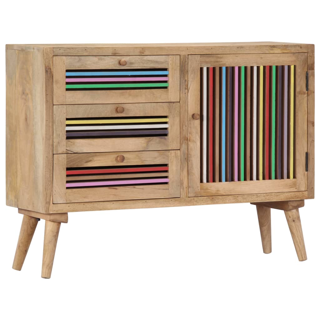 

vidaXL Sideboard 39.4"x11.8"x29.5" Solid Mango Wood