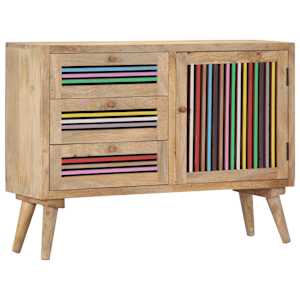 Příborník 100 x 30 x 75 cm masivní mangovníkové dřevo - obrázek 11