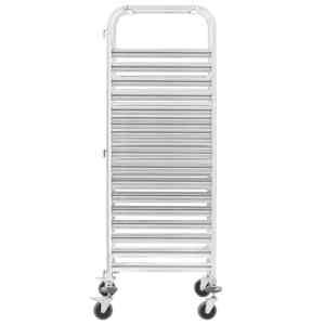 Kuchyňský vozík na 16 podnosů 38 x 55 x 163 cm nerezová ocel - obrázek 2