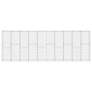 Gabionová zeď s víky z pozinkované oceli 600 x 30 x 200 cm - obrázek 2