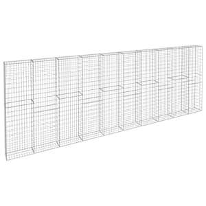 Gabionová zeď s víky z pozinkované oceli 600 x 30 x 200 cm - obrázek 3