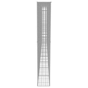 Gabionová zeď s víky z pozinkované oceli 600 x 30 x 200 cm - obrázek 4