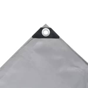 Plachta 650 g/m² 3,5 x 5 m šedá - obrázek 3
