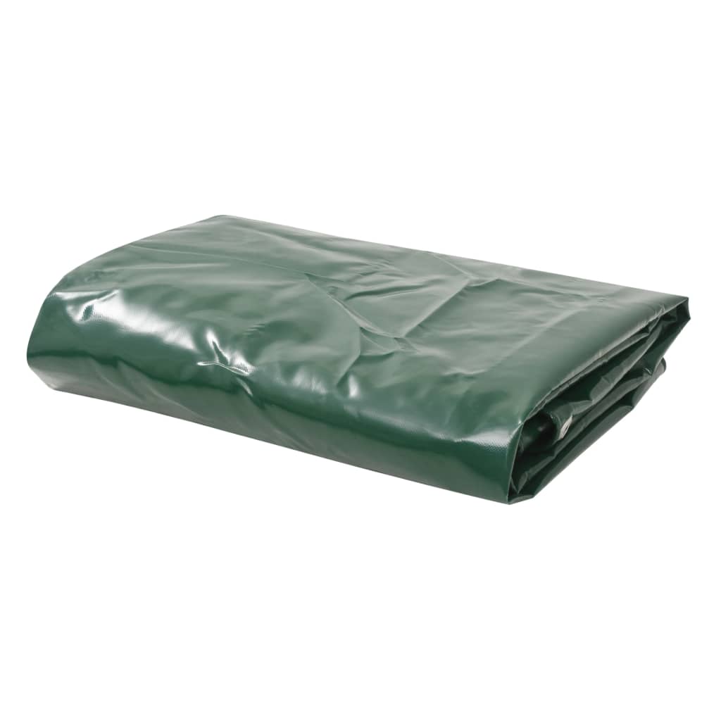 vidaXL Prelată, verde, 3,5 x 5 m, 650 g/m²