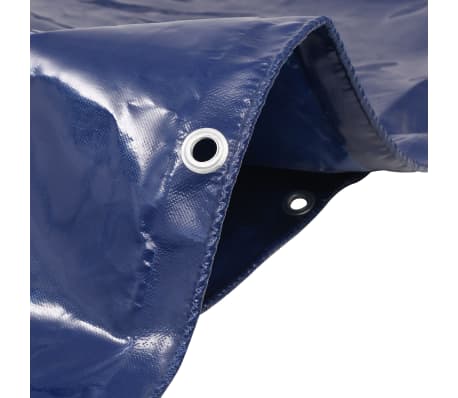 vidaXL B&acirc;che 650 g / m&sup2; 1,5 x 10 m Bleu