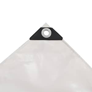 Plachta 650 g/m² 2,5 x 3,5 m bílá - obrázek 3
