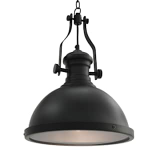 vidaXL laelamp, must, &uuml;mmargune, E27