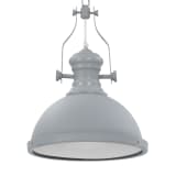 vidaXL Plafonnier Gris Rond E27