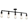 vidaXL laelamp, must, 5 x E27 pirni