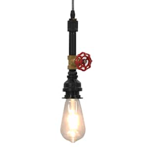 Závěsná lampa design vodovodní kohoutek černá E27