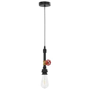 Závěsná lampa design vodovodní kohoutek černá E27 - obrázek 2