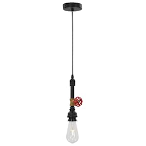 Závěsná lampa design vodovodní kohoutek černá E27 - obrázek 3