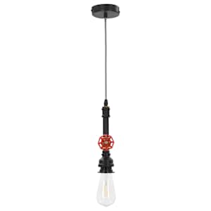 Závěsná lampa design vodovodní kohoutek černá E27 - obrázek 5