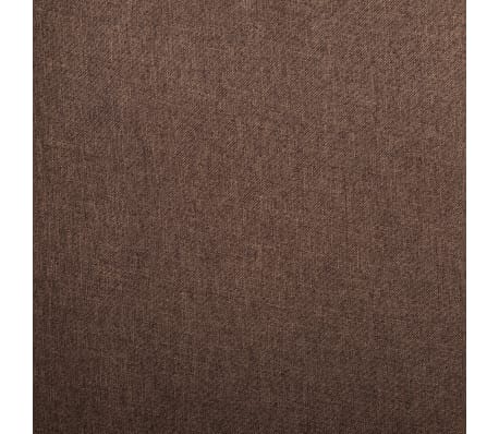 vidaXL Valgomojo kėdės, 4 vnt., rudos spalvos, audinys