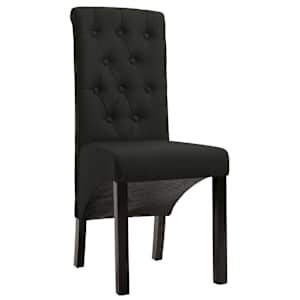 Jídelní židle 2 ks černé textil - obrázek 2