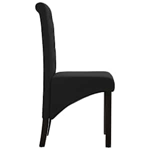 Jídelní židle 2 ks černé textil - obrázek 4