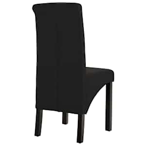 Jídelní židle 2 ks černé textil - obrázek 5