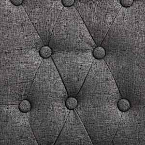 Jídelní židle 4 ks tmavě šedé textil - obrázek 8