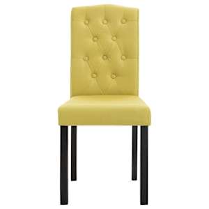Jídelní židle 4 ks zelené textil - obrázek 4