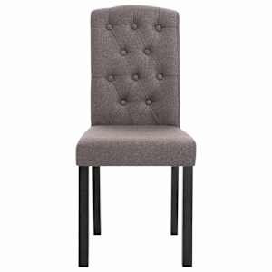 Otočné jídelní židle 4 ks taupe textil - obrázek 4