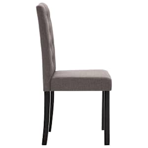Otočné jídelní židle 4 ks taupe textil - obrázek 5
