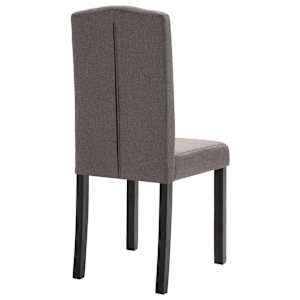 Otočné jídelní židle 4 ks taupe textil - obrázek 6