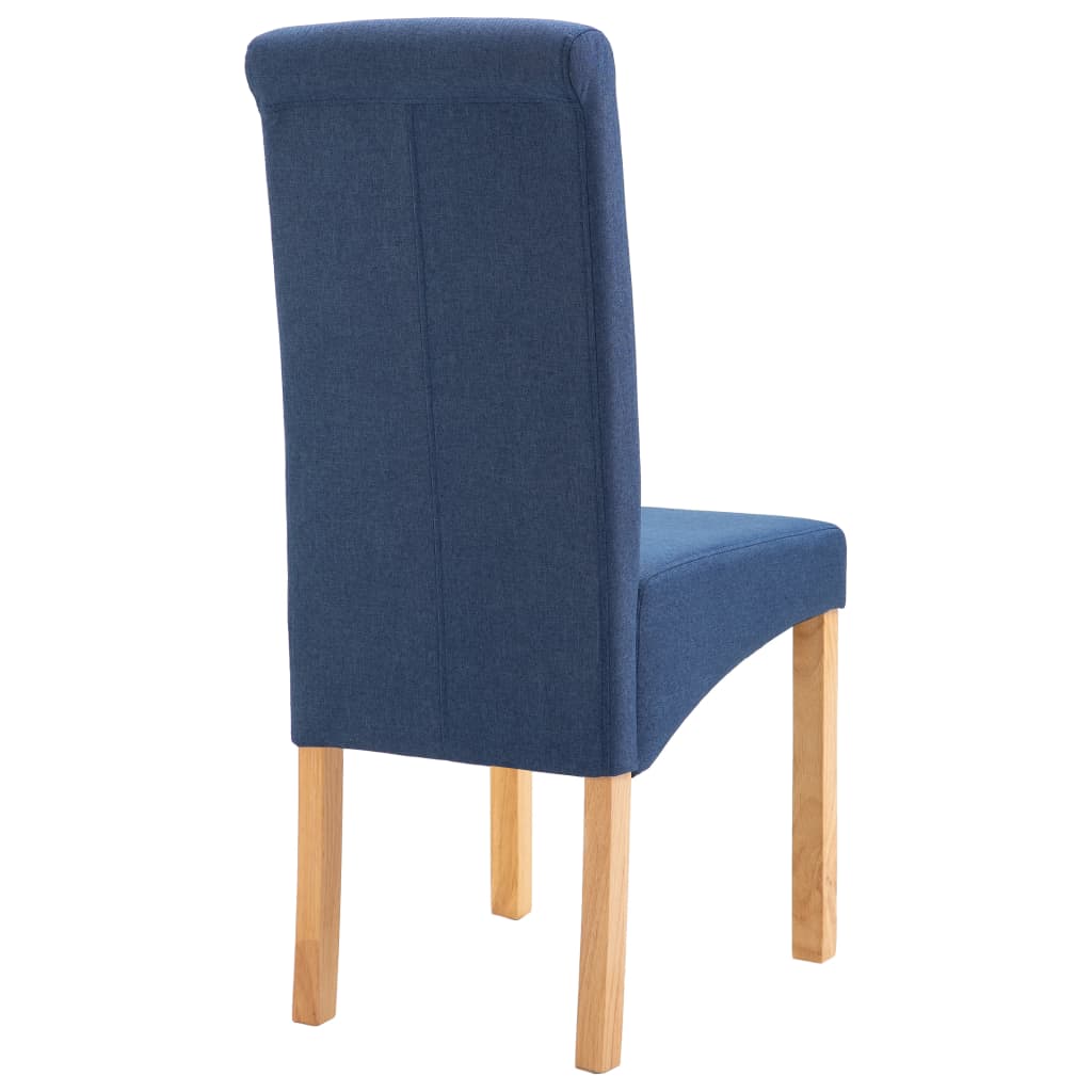 Valgomojo kėdės, 4 vnt., mėlynos, audinys | Stepinfit