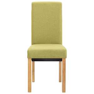 Jídelní židle 4 ks zelené textil - obrázek 4