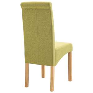 Jídelní židle 4 ks zelené textil - obrázek 6