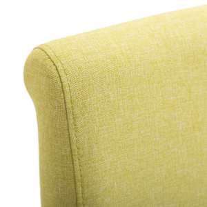 Jídelní židle 4 ks zelené textil - obrázek 7