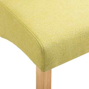 Jídelní židle 4 ks zelené textil - obrázek 8