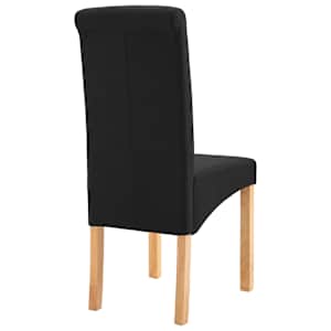 Jídelní židle 2 ks černé textil - obrázek 6