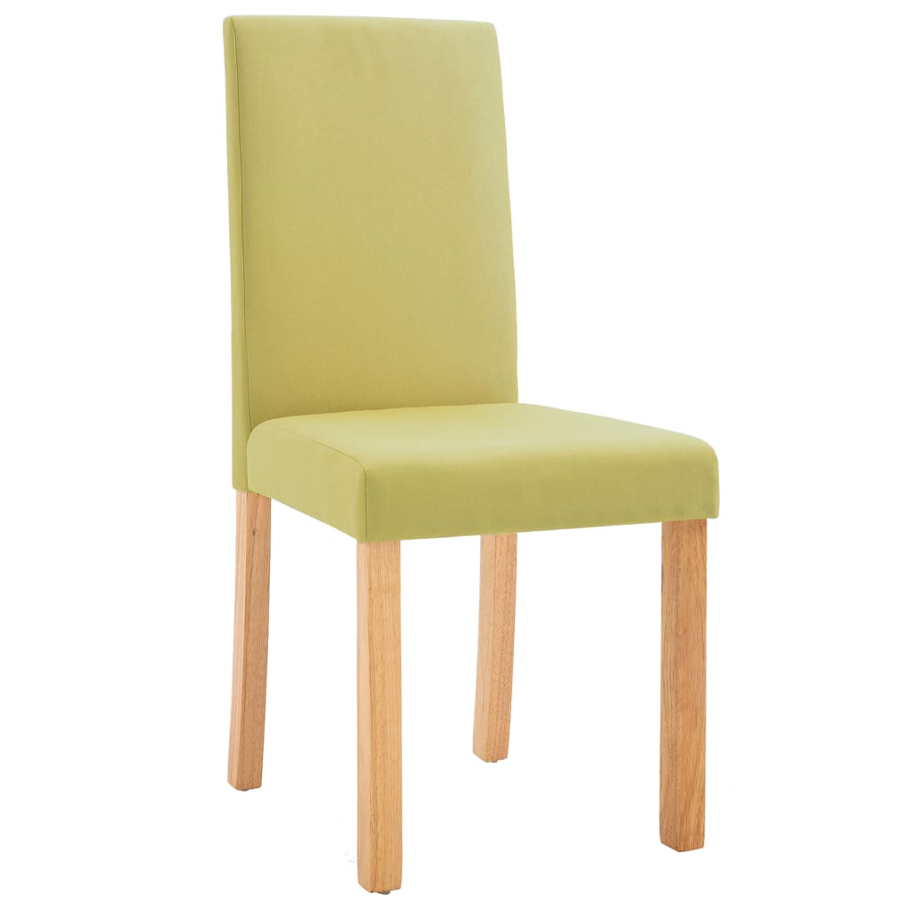 

vidaXL Eetkamerstoelen 2 st stof groen