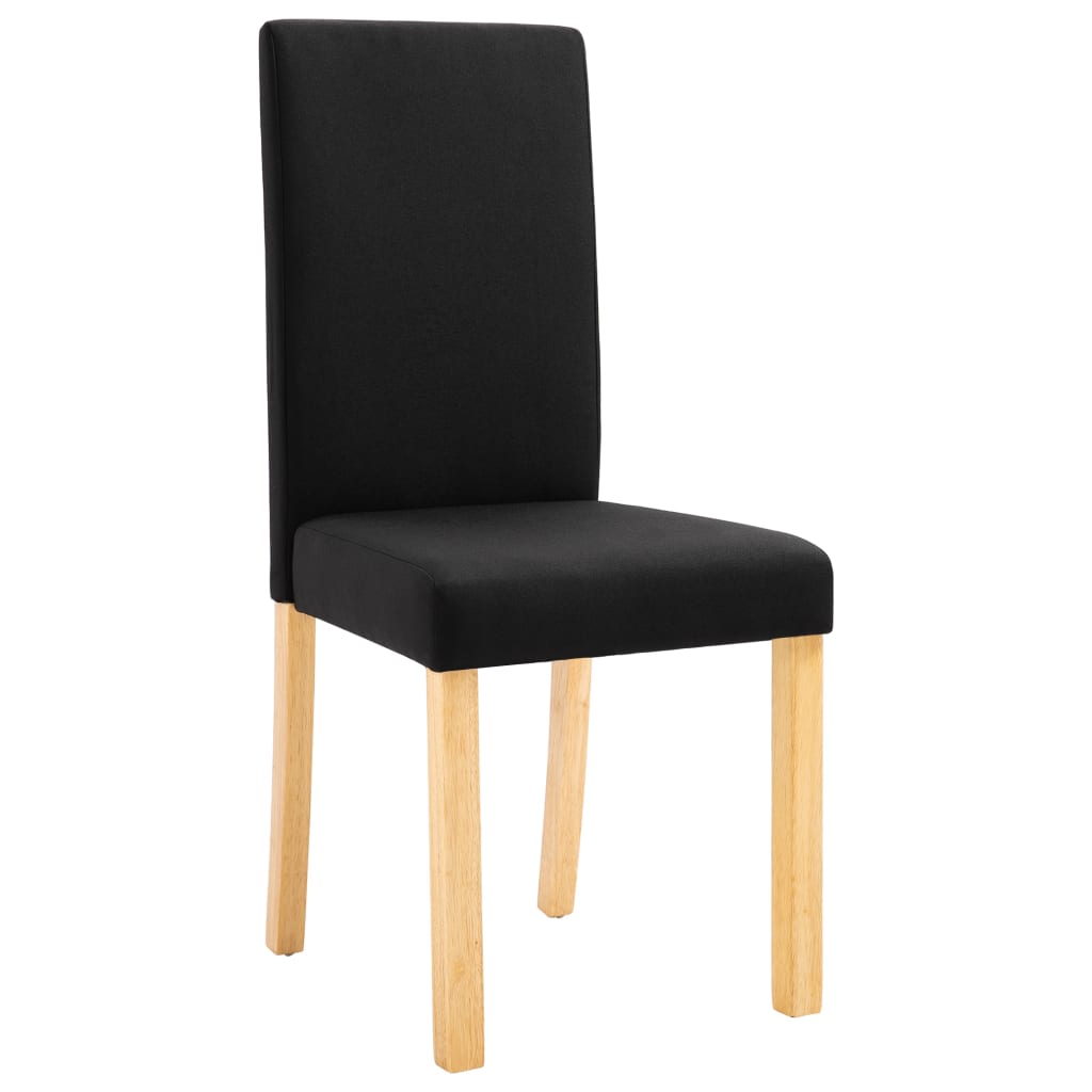 

vidaXL Eetkamerstoelen 2 st stof zwart