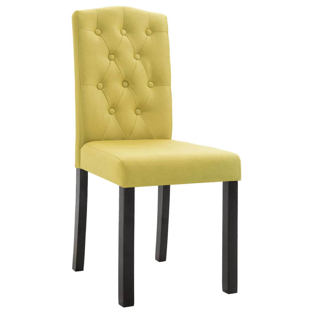 

vidaXL Eetkamerstoelen 2 st stof groen