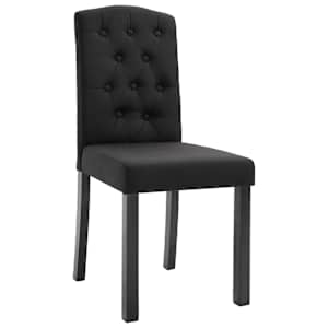 Jídelní židle 4 ks černé textil - obrázek 3