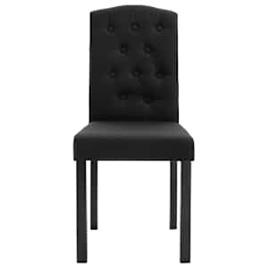 Jídelní židle 4 ks černé textil - obrázek 4