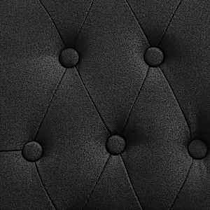 Jídelní židle 4 ks černé textil - obrázek 8